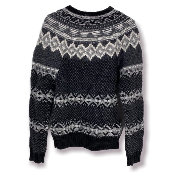 Frye | Sweaters | Frye Oversized Chunky Knit Unisex Fair Isle Sweater ...